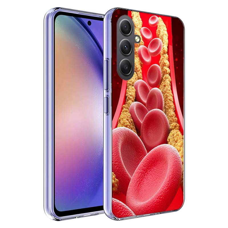 Blood Platelets Under Microscope Phone Case for Samsung A17 A37 A57 A07 A16 A26 A36 A56 A06 A02S A12 A22 A32 A52S A04S A14 A24 A