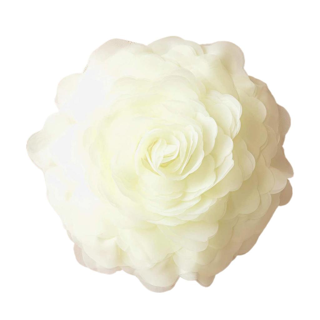 3D Rose Flower Decorative Cushions Pillows Case Handmade for Sofa Bed Living Room Bay Window Wedding Gift