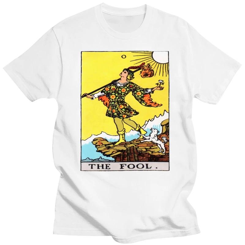 Summer Harajuku Custom T Shirt Heavyweight Informal New Arrival Vintage Funny Anime Hot Sale Clothes Men T Shirt The Fool Tarot
