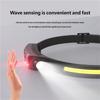 USB Rechargeable LED Sensor Headlamp COB Headlight Head Torch Work Light Waterproof Head Flashlight for Fishing Camping Lantern