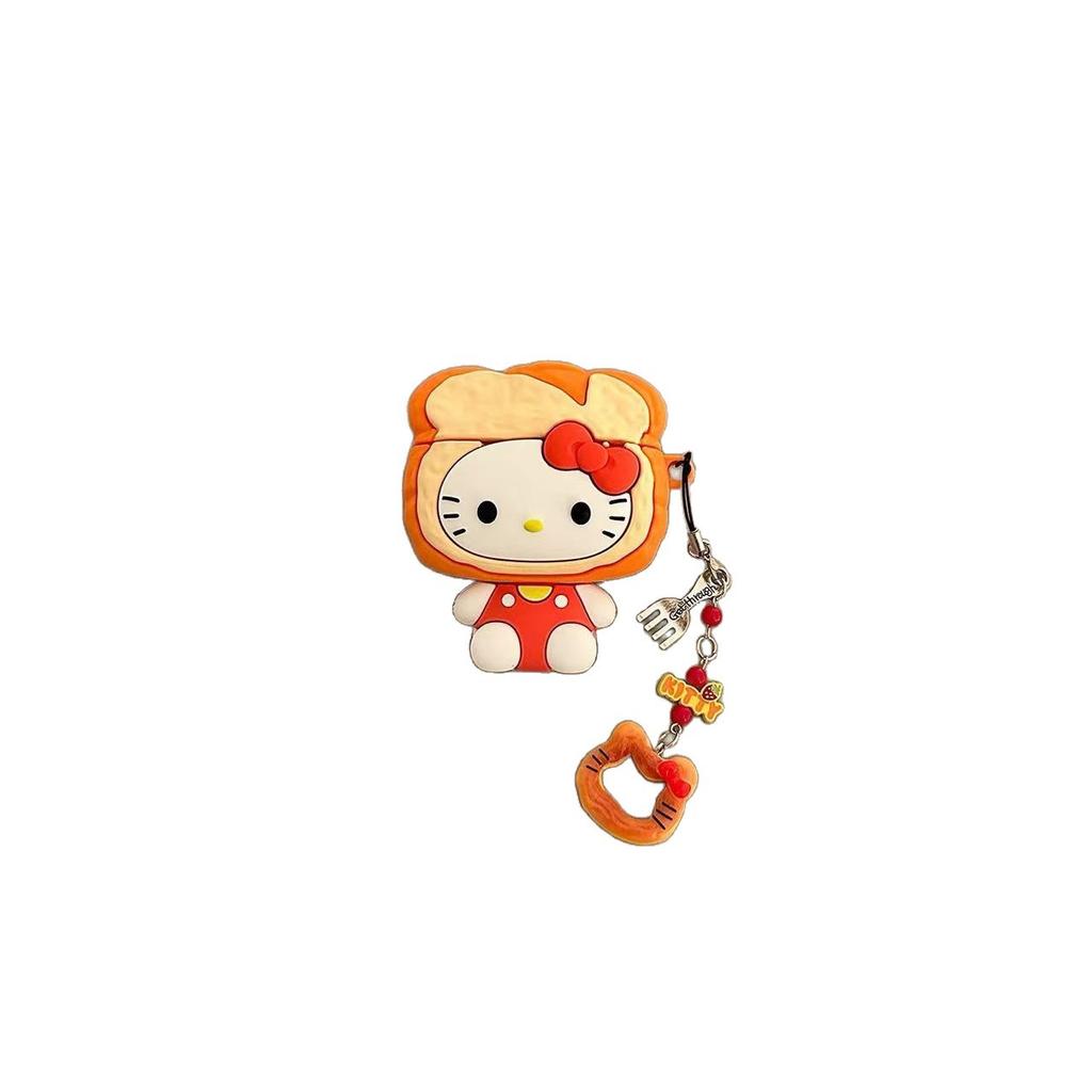 Cute toast kt cat AirPods pro apple bluetooth headset case 1/1/1 generation cartoon protective case for women
