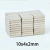 10/20 pezzi Magneti Rettangolari 10mm x 4.5mm x 2mm - Magneti a Blocco Forti per Uso Industriale