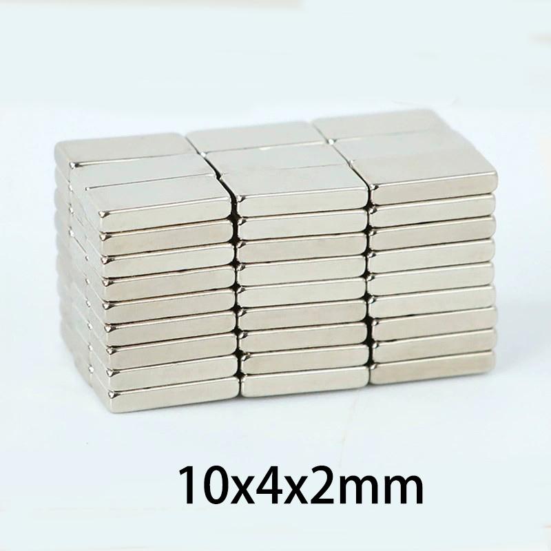 10/20 pezzi Magneti Rettangolari 10mm x 4.5mm x 2mm - Magneti a Blocco Forti per Uso Industriale