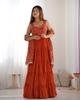 Partykleidung, fertig zum Tragen, Salwar Kameez-Anzug, ärmellos, indisch-pakistanisches Anarkali-Kleid