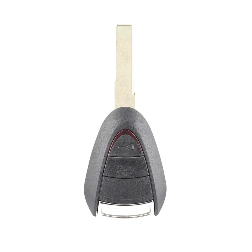 2/3 Buttons Remote Key Fob Shell w/Rubber Mat for Porsche 911 (997) 2005-2012