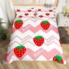 Lovely Carton Strawbery Beding Set King For Girl Ten Red Rose Soft Duvet Cover Set Microfiber Blue Star Yelow Floral Comfortable Quilt Cover