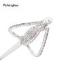 Golden White Alloy Crown Fairy Wands for Girl Princess Wands for Kids Angel Wand for Party Costume Wedding Birthday Party 51cm