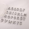 CARLIDANA Hot Sale Stainless Steel Capital Letter Alphabet Irregular Bubble Initial Pendant Charms For DIY Jewelry Necklace