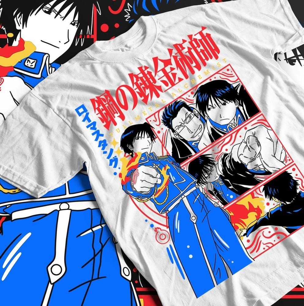 Fullmetal Alchemist T-Shirt Roy Mustang Lust FMA Anime Girl Gifts Shirt All Size