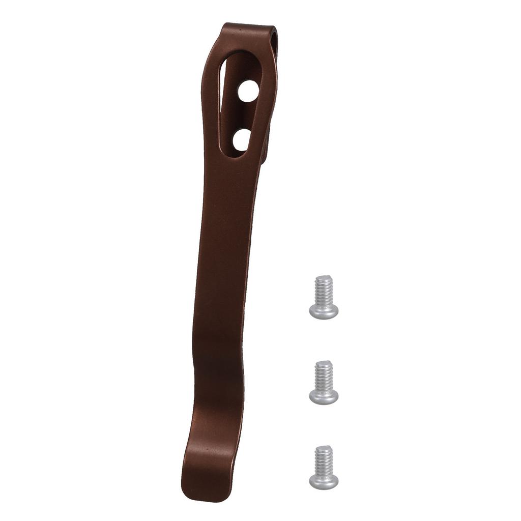 Clip da tasca in acciaio inossidabile, pinza posteriore per strumento da taglio, equipaggiamento EDC, resistenza, attacco per cintura, design antiruggine, strumento di riparazione