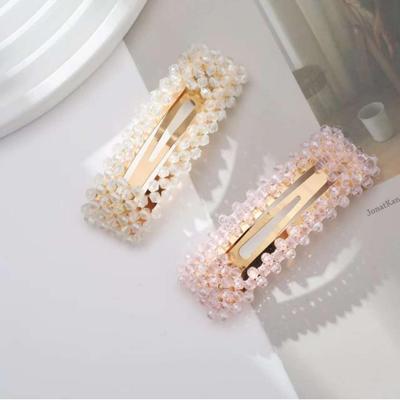 Korean Handmade Pearl Flower Hair Clip for Girls