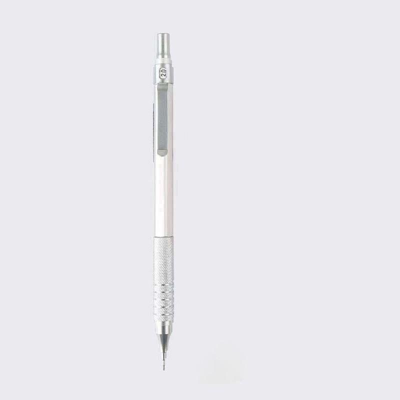Professional Metal Mechanical Pencil, 0.5/0.7mm, Low Center Gravity, Weighted Feel, Continuous Lead Feed for Drawing & Painting.