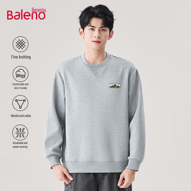 Baleno Men's Heavyweight Crew Neck Sweatshirt
