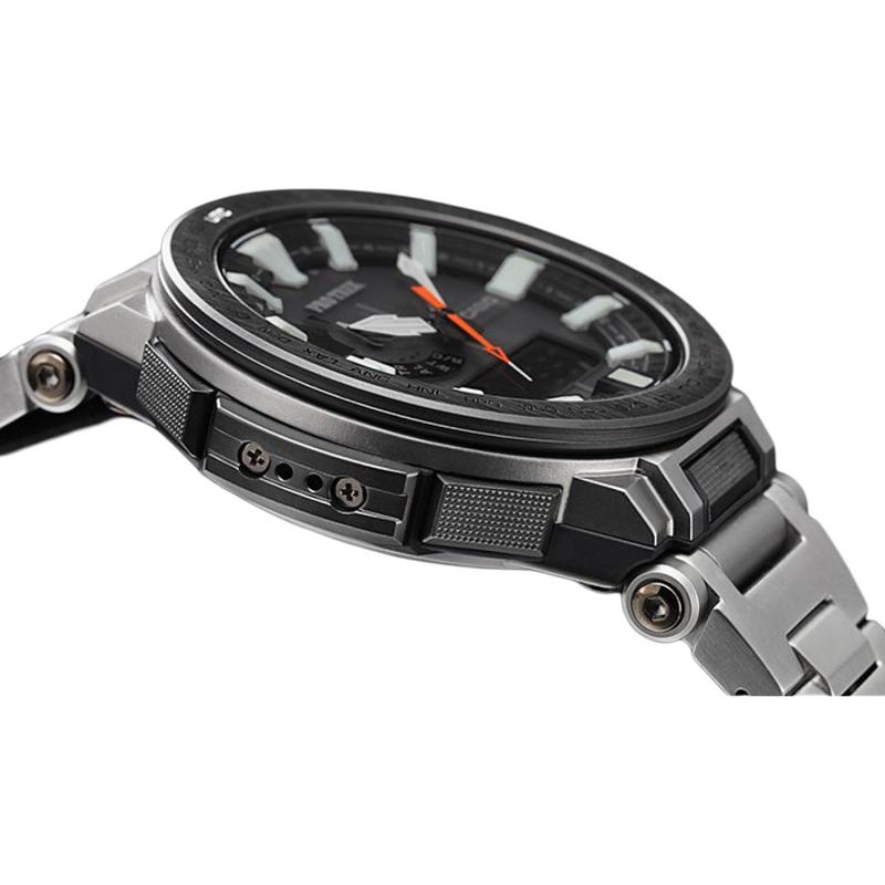 Casio outdoor mountaineering six-bureau radio wave sapphire glass watch quartz movement Japanese and Korean watch men's watch black PRX-8000T-7ADR