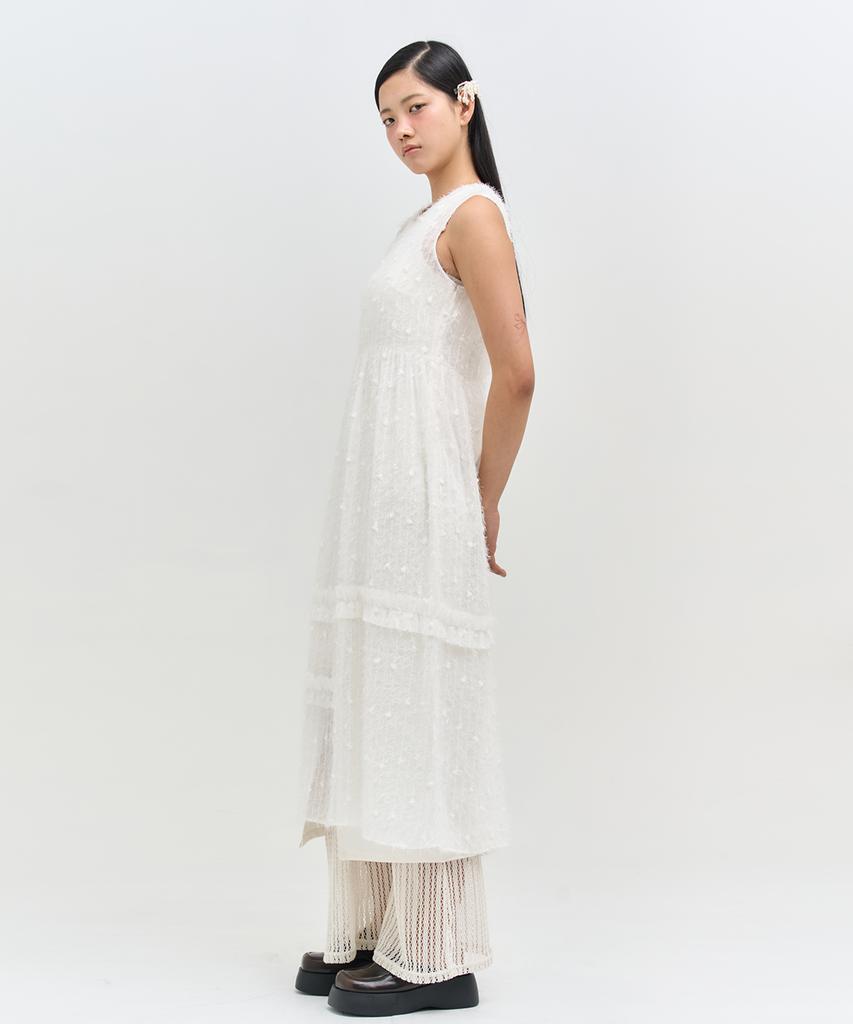 Editeom Defective Dress-White