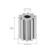 3.2mm Hole 10 Teeth Motor Gear 10x13mm RS550 RS555 DC Motor Replacement Heavy Duty Kids Ride On Toys