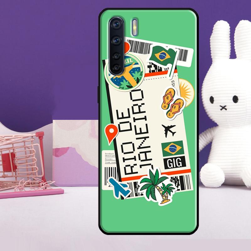 

New York TOKYO Traveltickets Case For Oppo A57 A77 A76 A16 A96 A17 A18 A60 A80 A40 A38 A58 A78 A98 A94 A74 A54 A15 A5 Pro OPPO A57s