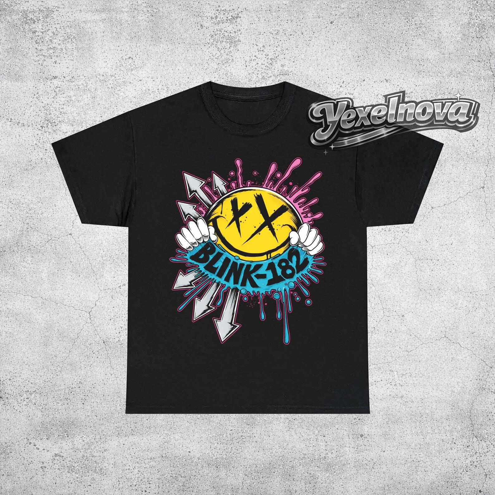 Blink 182 T-Shirt – Punk Music Graphic Tee, Rocker Band Merch 4XL