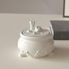 Silicone Skull Storage Jar Mold Suitable for Epoxy Resin Craft Halloween Organizers Storage Container with Hollow Design