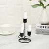 Candlesticks Black Gold Candle Holders Wrought Iron Candelabra Modern Style Metal Candle Stands