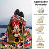 Coperta di Topolino e Minnie Morbida, Calda Coperta in Flanella per Divano, Letto, Viaggio, Campeggio | Coperta Accogliente per Riposo Stagione Unica Decorazione Natalizia