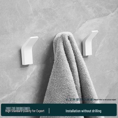 Punch-Free Space Aluminum Bathroom Towel Rack