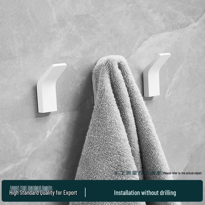 Punch-Free Space Aluminum Bathroom Towel Rack