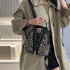 Schultasche Koreanische Version modisch hochwertig Nischendesign Leopardenmuster Tasche Damen 1011 Frühling und Herbst Neu Doppelreißverschluss leichter Luxus Rucksack