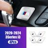 Car Inner Door Handle Bowl Metal Protective Sticker Anti-Scratch Trim Cover Accessories For BMW 3 5 series X1 X2 iX1 X5 X6 X7 M2 TF0