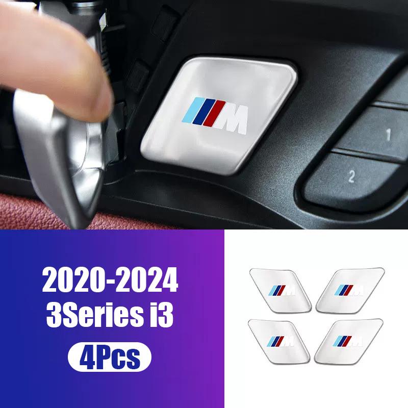 Car Inner Door Handle Bowl Metal Protective Sticker Anti-Scratch Trim Cover Accessories For BMW 3 5 series X1 X2 iX1 X5 X6 X7 M2 TF0