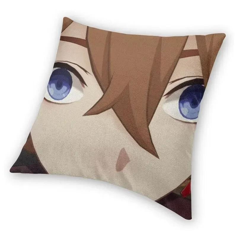 Tartaglia Childe Genshin Impact Cushion Cover Sofa Decoration Anime Game Square Throw Pillow Cover Fashion Pillowcover Polyester