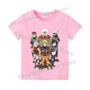Narutos T-shirt Children Clothing Boy Girl Japanese Manga Pattern Short Sleeve Kid Cartoon Casual Sports Cotton Tee Home Clothes