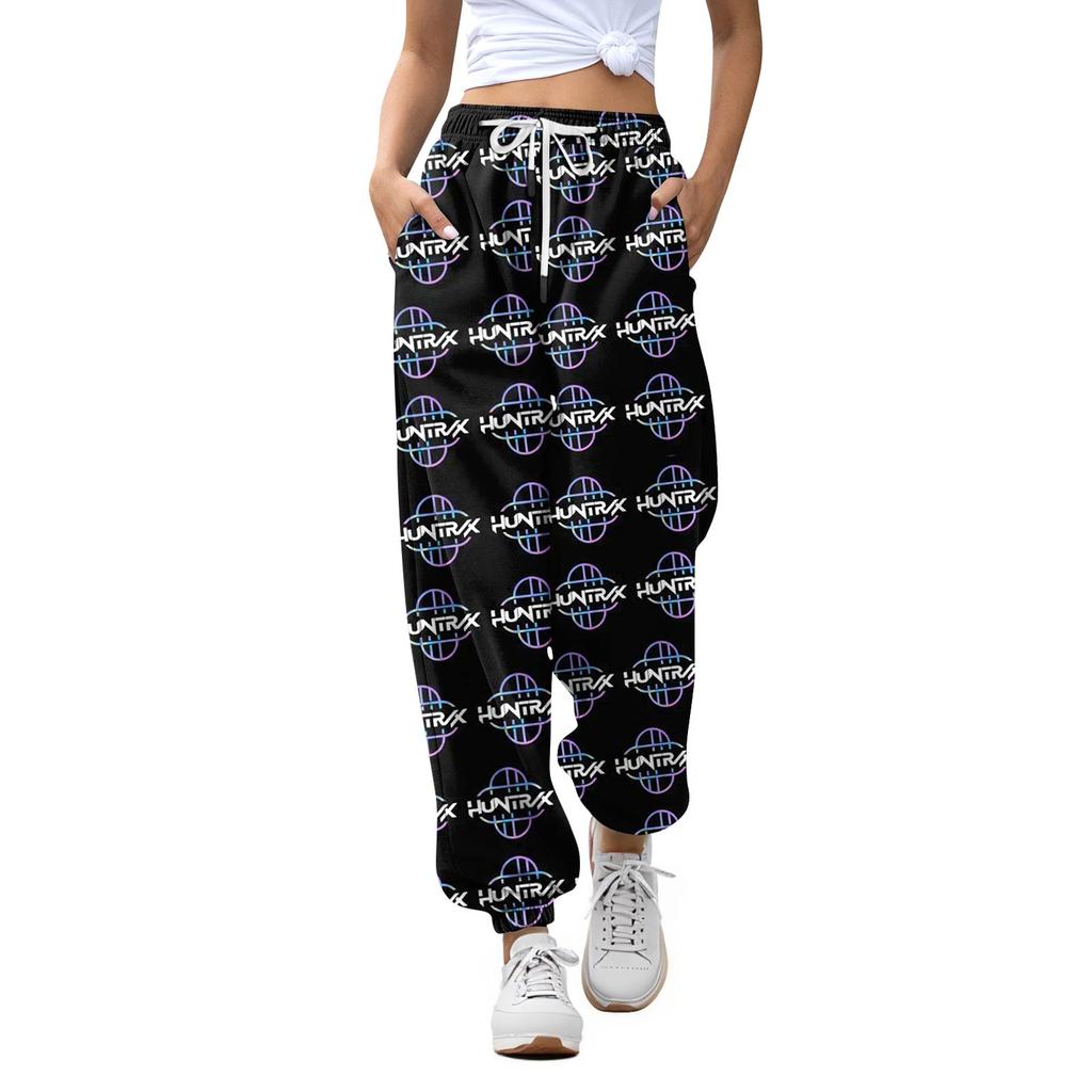 Women's Casual Fashion Print Casual Drawstring Elasticated Waist Drawstring Pants