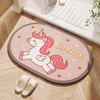 Cartoon bathroom diatom mud floor mat household water absorption non-slip quick-drying bathroom floor mat entrance door mat