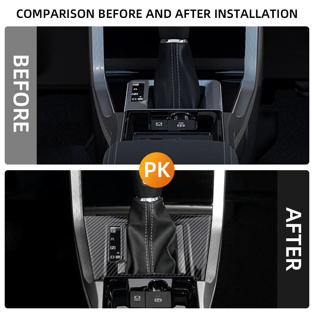 For Toyota Veloz LHD 2022 2023 2024 Carbon Fiber Car Gear Shift Panel Cover Trim Frame Accessories