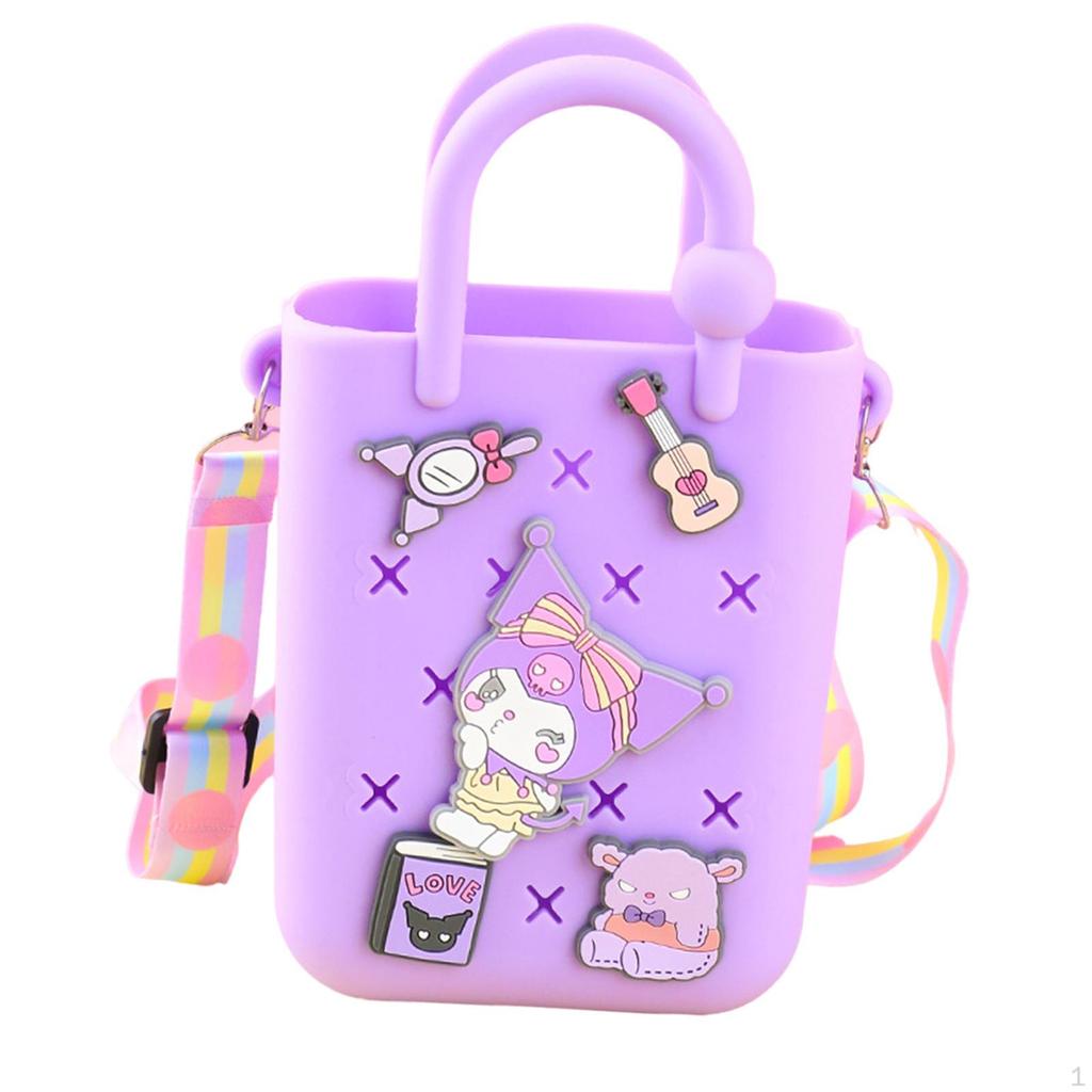 Beach Handbag Open Hole Tote Bag DIY Holiday Portable yellow