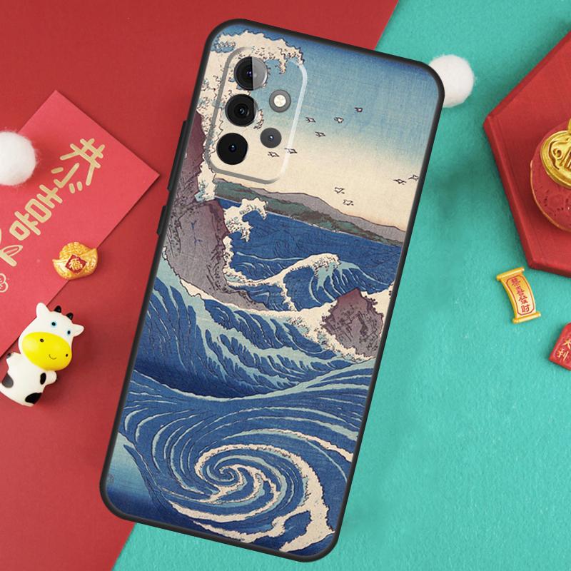 Japanese Style Art Japan Case For Samsung Galaxy A13 A33 A53 A15 A25 A35 A55 A54 A34 A14 A71 A51 A12 A32 A52 Cover