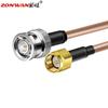 ZONWAN 50 Ohm SMA Male to BNC Male RF Coaxial Adapter Cable