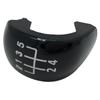New 5Speed Gear Shift Knob Stick Button Cap Cover Plastic Chrome Black Silver For Skoda Octavia MK2 II (04-08), II FL (08-11)