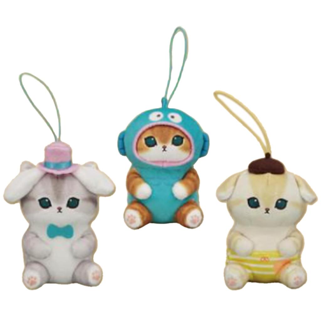 X Characters Collaboration Mascot Set of 10cm Mofu'sand San'Rio 3, Approx. (Vol. 2)