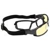 EAGLE INDRO - Work Safety Glasses with Side Shields and Interchangeable Elastic Band (high Visibility)