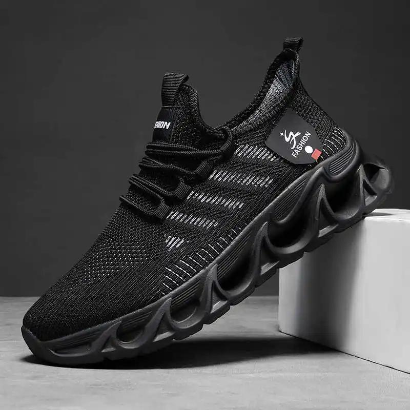 Laced Perforated Men Shoes Casual Walking Men Running Multicolor Sneakers Sport Shors 2025summer Beskete Global Brands