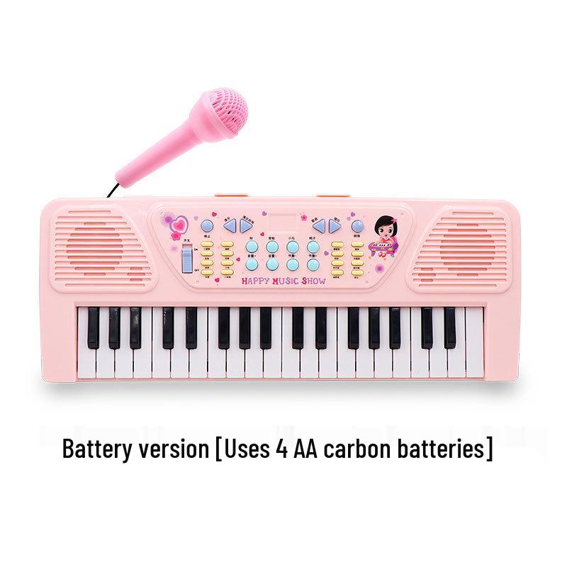Children s Beginner Electronic Keyboard with Microphone - Multifunctional Piano Toy for Home Use