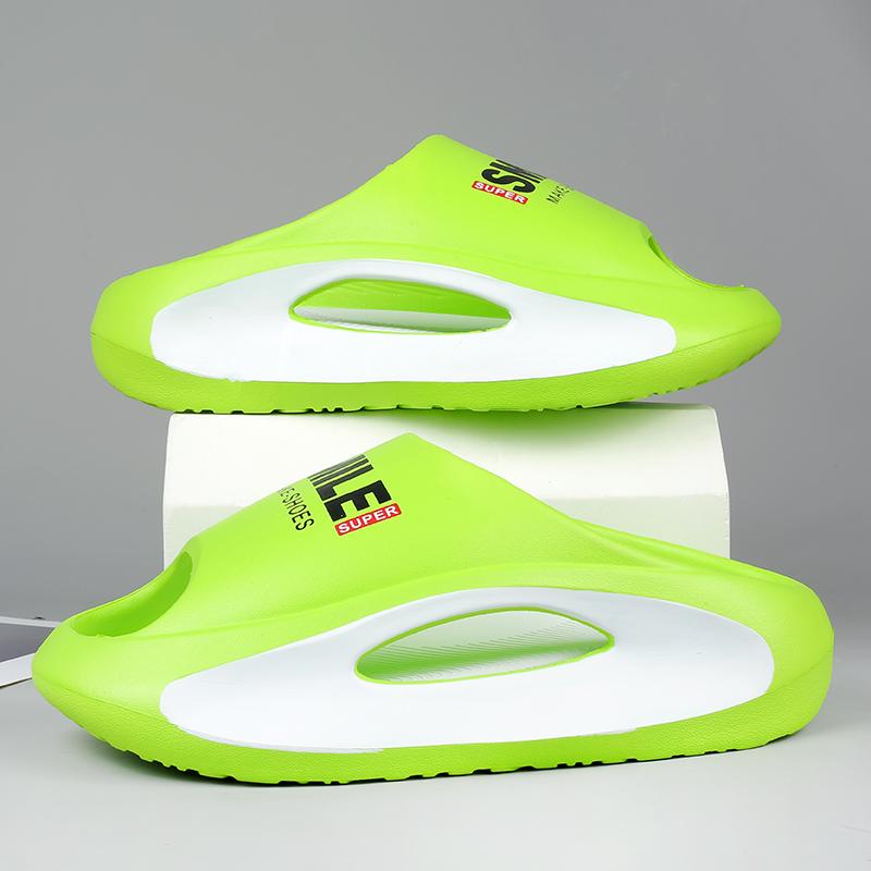 New Summer Sneaker Slippers for Men Thick Bottom Platform Slides Soft EVA Hollow Unisex Sports Luxury Sandals Casual Beach Shoes