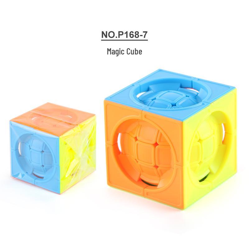 Twisted Diagonal Three-Tier Maple Leaf Smooth Rotation Puzzle Cube - Irregular Shape Stress Relief Toy.