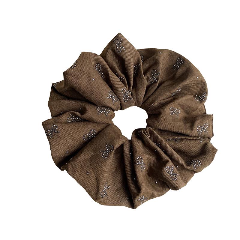 Luxury Bowknot Diamond Hair Rope: Chic Autumn-Winter Accessory