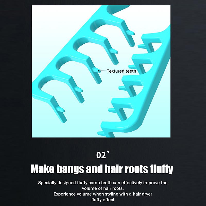 Volumizing Wide-Tooth Hair Styling Comb Curling Tools Fluffy Texture For Men Ideal For All Hair Types Hairstyling Tools