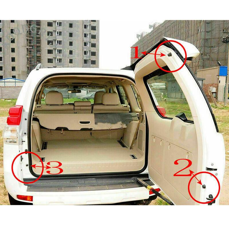 3 Stück Heckklappen-Stoßdämpfer-Körnung Gummi-Pad Passend für Toyota Prado 150 2010 2011 2012 2013 2014 2015 2016 2017-