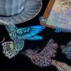1set Vintage Animal Sticker Art Aesthetic Feather Hand Account Decoration Stationery Sticker