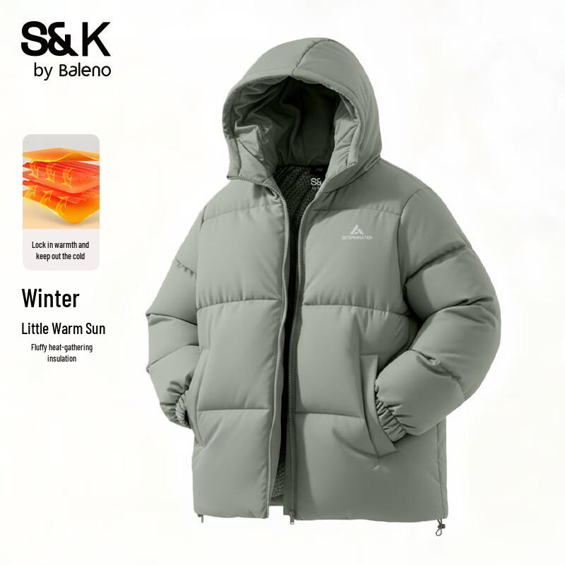 

Baleno Men s S&K Series Hooded Puffer Jacket 3XL
